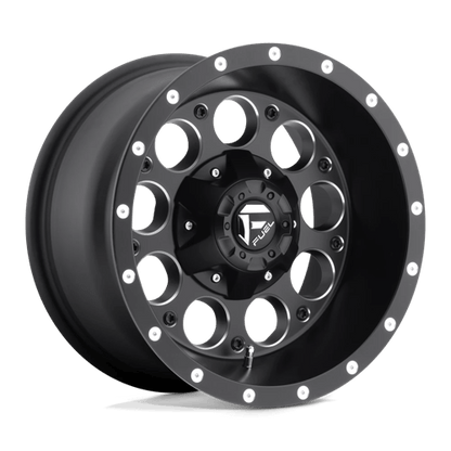 Fuel 1PC D525 REVOLVER MATTE BLACK MILLED