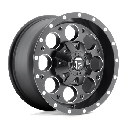 Fuel 1PC D525 REVOLVER MATTE BLACK MILLED