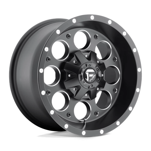 Fuel 1PC D525 REVOLVER MATTE BLACK MILLED