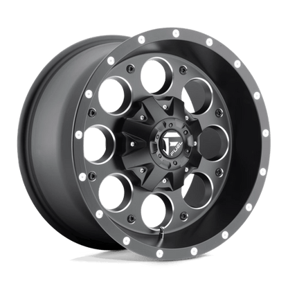 Fuel 1PC D525 REVOLVER MATTE BLACK MILLED