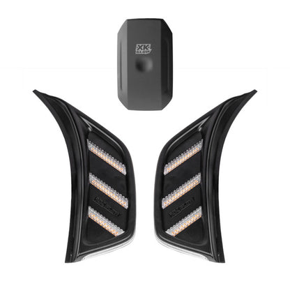 XKGLOW | XKchrome JEEP Air Vent Light Light RGB + Amber Turn Signal & Running | XK-VENT-RGB-KIT