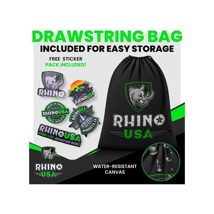 Rhino USA 1.6" x 8' HD Ratchet Tie-Down Set (4-Pack)