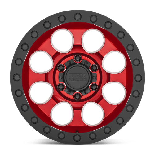 Black Rhino Hard Alloys RIOT CANDY RED W/ BLACK RING & BOLTS