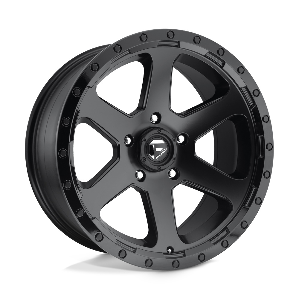 Fuel 1PC D589 RIPPER MATTE BLACK GLOSS BLACK LIP