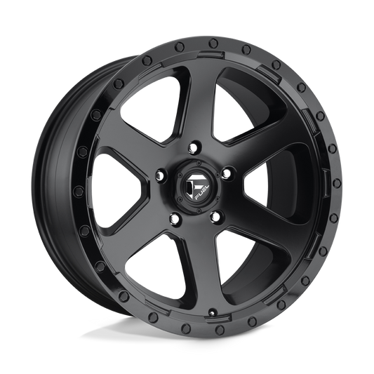 Fuel 1PC D589 RIPPER MATTE BLACK GLOSS BLACK LIP