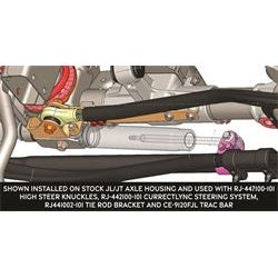 ROCKJOCK 18-C Wrangler/20-C Gladiator Jt Currectlync High Steer Front Trac Bar Relocation BracketI RJ-441110-101