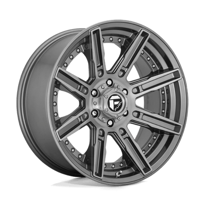 Fuel 1PC D710 ROGUE PLATINUM BRUSHED GUN METAL TINTED CLEAR
