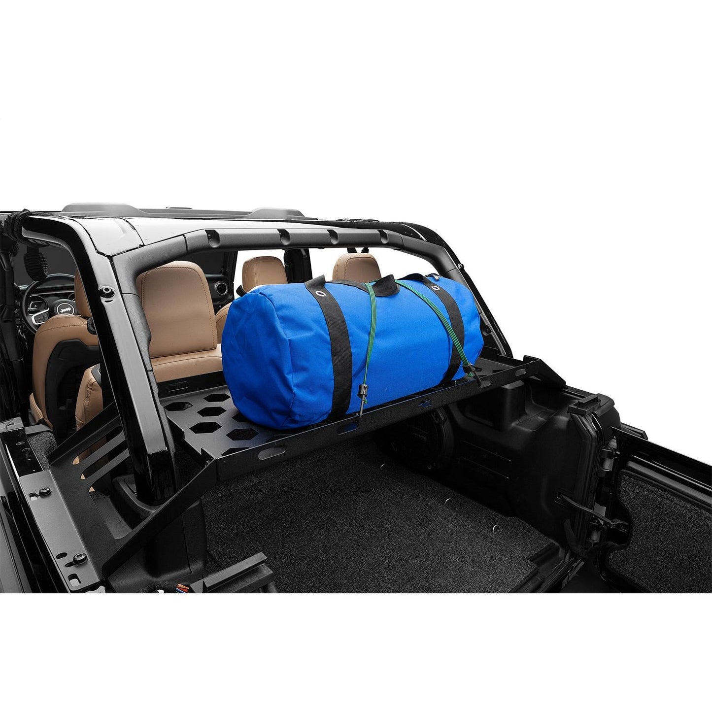 RUGGED RIDGE | 13551.41 | 07-C Jeep Wrangler Jk/Jl 4 Dr Interior Storage Rack Black