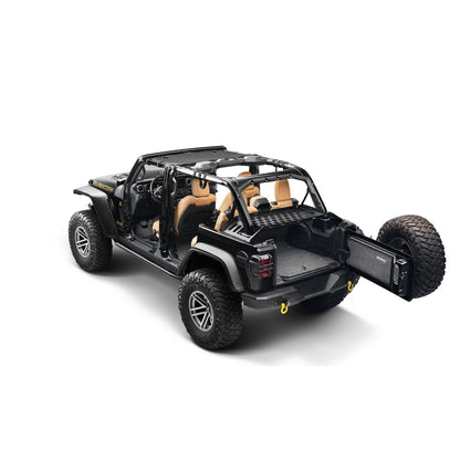 RUGGED RIDGE | 13551.41 | 07-C Jeep Wrangler Jk/Jl 4 Dr Interior Storage Rack Black