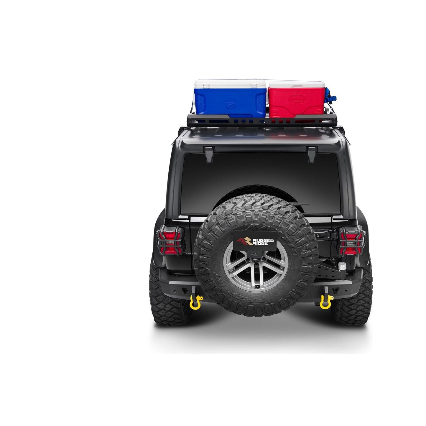 RUGGED RIDGE | 11703.05 | 18-C Jeep Wrangler Jl/Gladiator Roof Rack W/ Basket Black