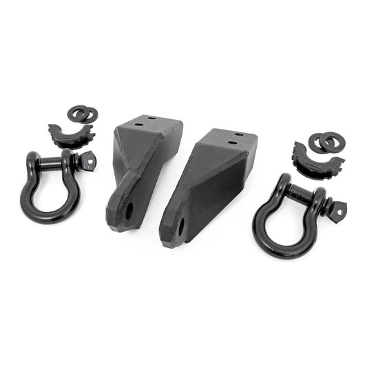 Rough Country Without Bull Bar Support Tow Hook Brackets I RS153