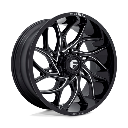 Fuel 1PC D741 RUNNER GLOSS BLACK MILLED