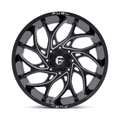 Fuel 1PC D741 RUNNER GLOSS BLACK MILLED