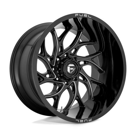 Fuel 1PC D741 RUNNER GLOSS BLACK MILLED