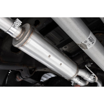 MBRP | 3.0 inch Cat-Back 2.5 inch Dual Split Rear Quad Carbon Fiber Tips 4.0 inch OD 19-up Silverado/Sierra 1500 Dual Out  | S50053CF