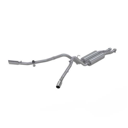 MBRP | Cat Back Exhaust System Dual Split Side T409 Stainless Steel For 01-06 Silverado/Sierra 1500 HD Classic 6.0L Crew Cab/Short Bed  | S5008409
