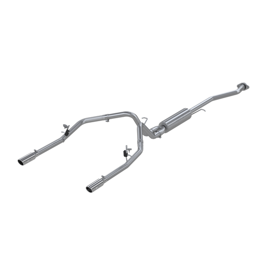 MBRP | Cat Back Exhaust System Dual Split Rear Aluminized Steel For 03-07 Silverado/Sierra 1500 Ext/Crew Cab Short Bed  | S5016AL