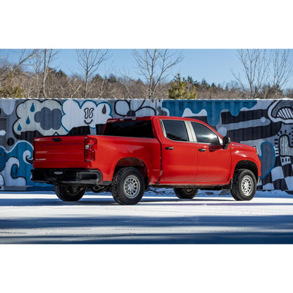 MBRP | 2019-Present Silverado/Sierra 1500 2.7L Black-Coated Aluminized Steel 3 Inch Cat-Back Single Side Exit Armor BLK  | S5019BLK