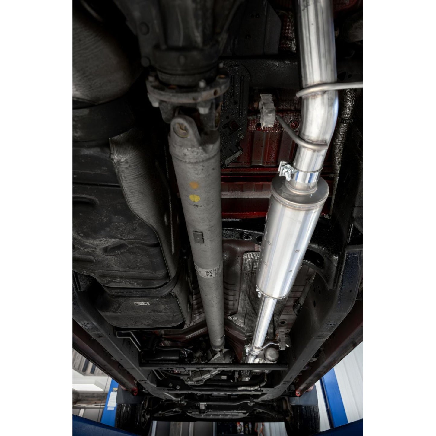 MBRP | 2019-Present Silverado/Sierra 1500 2.7L Black-Coated Aluminized Steel 3 Inch Cat-Back Single Side Exit Armor BLK  | S5019BLK