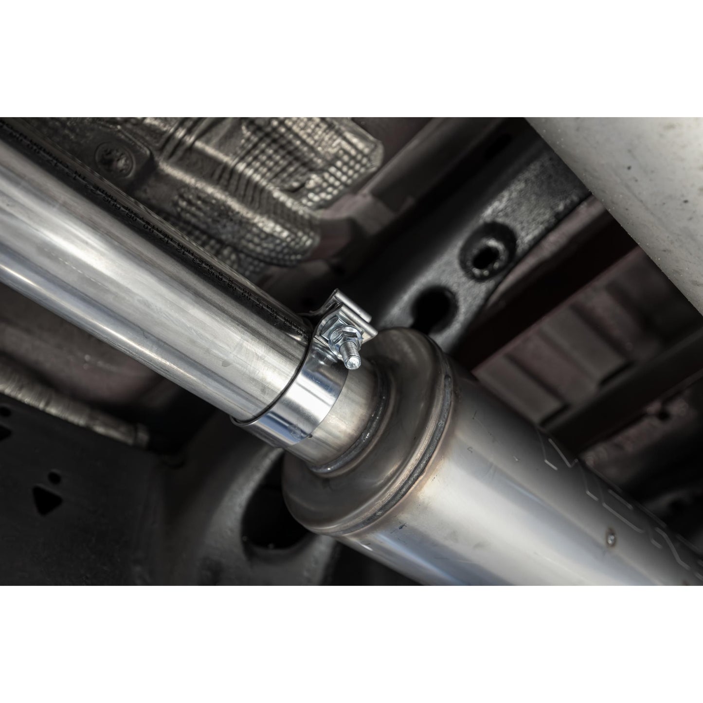 MBRP | 2019-Present Silverado/Sierra 1500 2.7L Black-Coated Aluminized Steel 3 Inch Cat-Back Single Side Exit Armor BLK  | S5019BLK