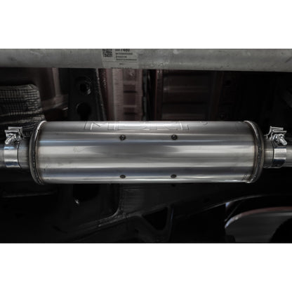 MBRP | 2019-Present Silverado/Sierra 1500 2.7L Black-Coated Aluminized Steel 3 Inch Cat-Back Single Side Exit Armor BLK  | S5019BLK