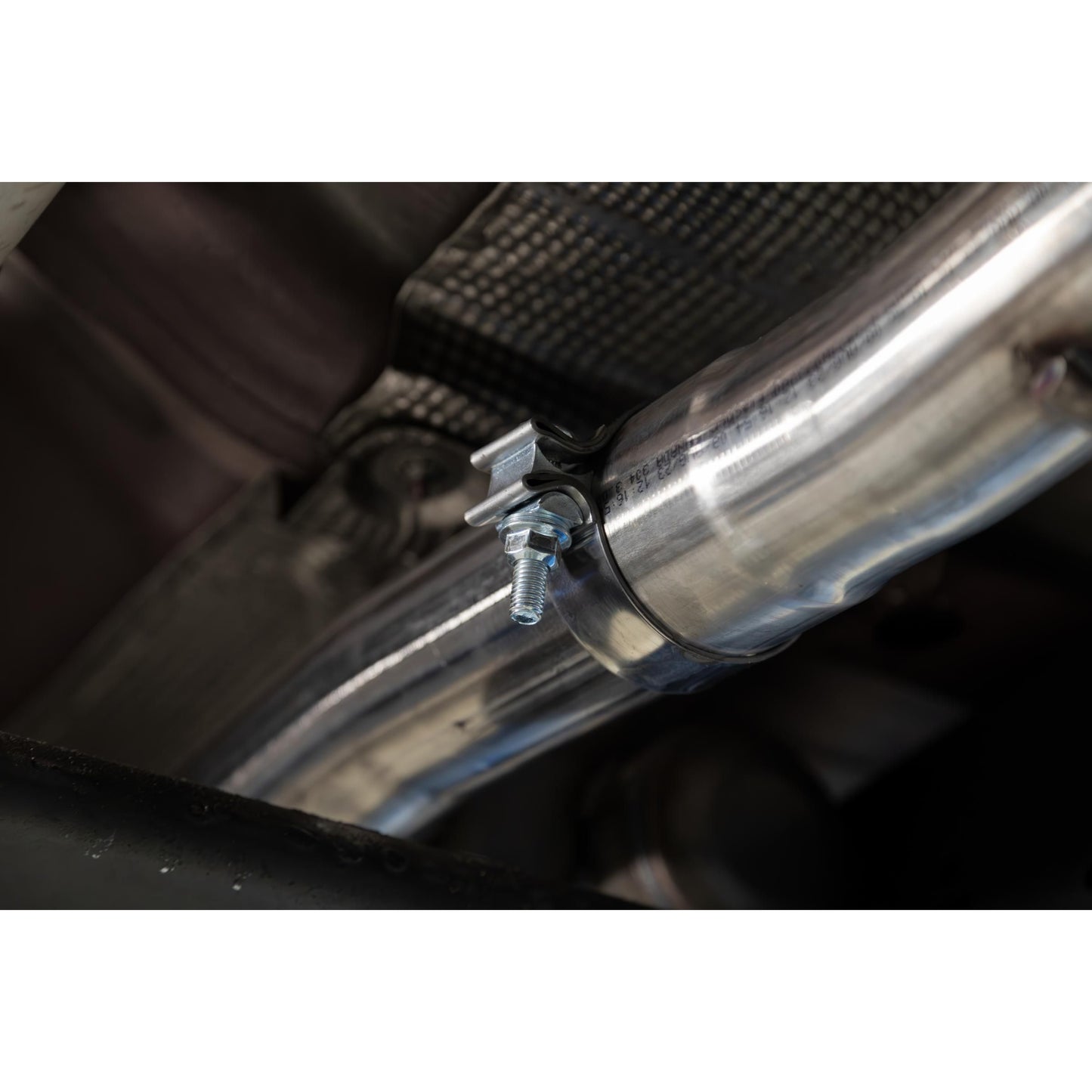 MBRP | 2019-Present Silverado/Sierra 1500 2.7L Black-Coated Aluminized Steel 3 Inch Cat-Back Single Side Exit Armor BLK  | S5019BLK