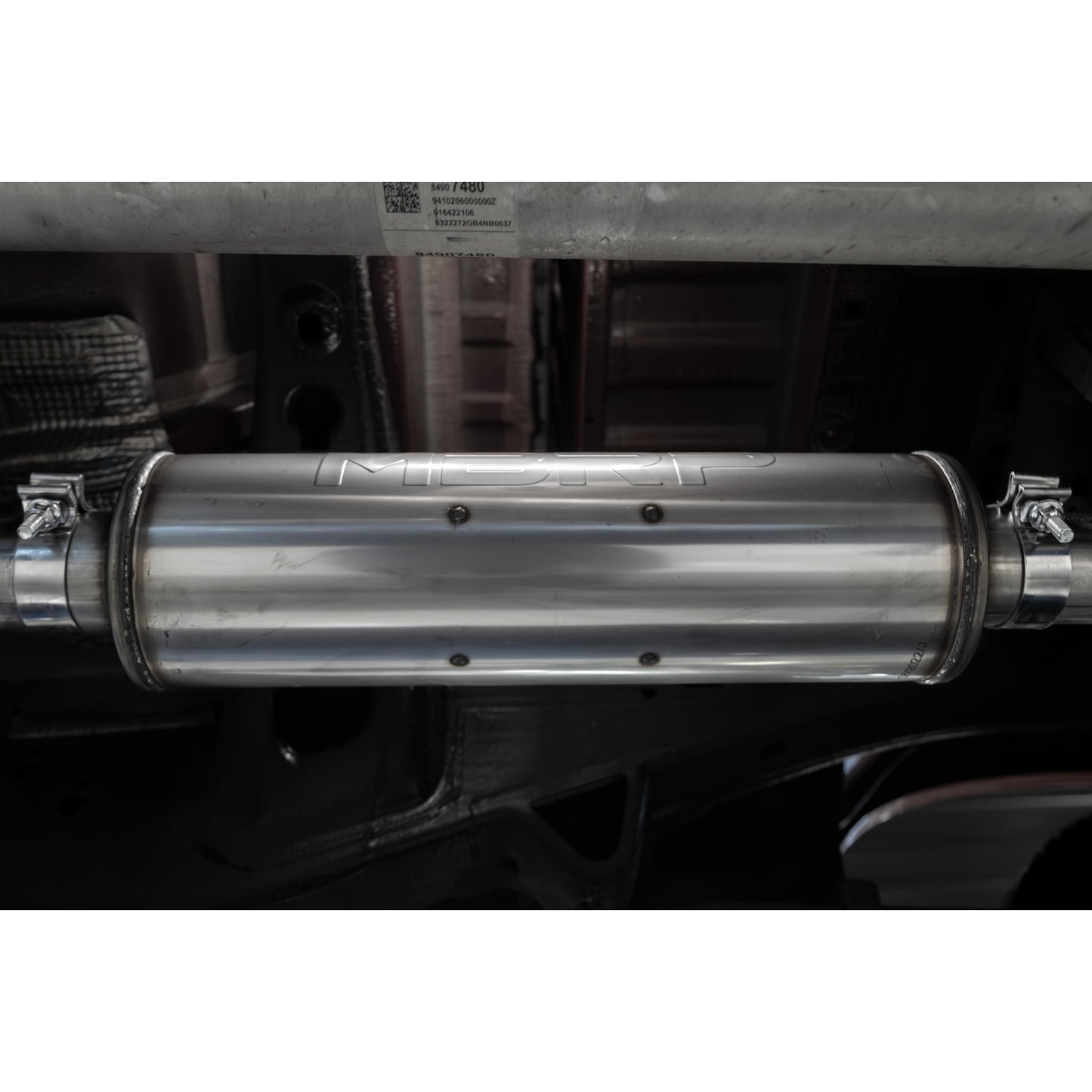 MBRP | 2019-up Silverado/Sierra 1500 2.7L Armor Lite Aluminized Steel 3 Inch Cat-Back, 2.5 Inch Dual Split Rear Exit  | S5021AL
