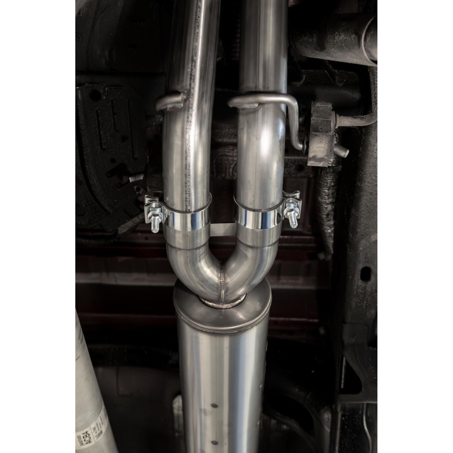 MBRP | 2019-up Silverado/Sierra 1500 2.7L Armor Lite Aluminized Steel 3 Inch Cat-Back, 2.5 Inch Dual Split Rear Exit  | S5021AL