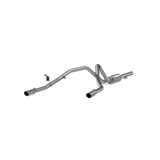 MBRP | Cat Back Exhaust System Dual Split Rear Aluminized Steel For 09-13 Silverado/Sierra 1500 4.8/5.3/6.0L RC/Extended Cab/Crew Cab  | S5058AL