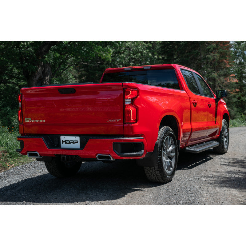 MBRP | 2.5 Inch Cat Back Exhaust System For 19-up Silverado/Sierra 1500 6.2L, 2022 Silverado LTD/ Sierra Limited 6.2L Dual Rear 304 Stainless Steel  | S5065304