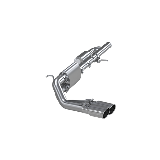 MBRP | 3 Inch Cat Back Exhaust System Pre-Axle Dual Outlet T409 Stainless Steel For 09-18 Silverado/Sierra 1500 4.3L V6, 5.3L V8 with one-piece driveshaft excluding Regular cab 19-19 Silverado/Sierra 1500 4.3L V6, 5.3L V8 Limited LD  | S5081409