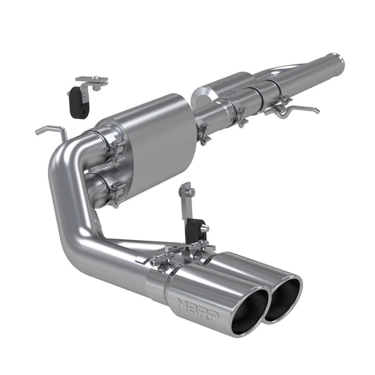 MBRP | 3 Inch Cat Back Exhaust System Pre-Axle Dual Outlet Aluminized Steel For 09-18 Silverado/Sierra 1500  | S5081AL