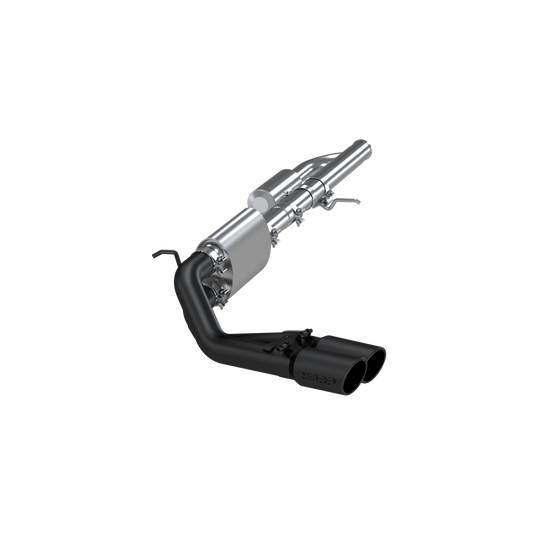 MBRP | 3 Inch Cat Back Exhaust System Pre-Axle Dual Outlet Black Coated For 09-18 Silverado/Sierra 1500  | S5081BLK