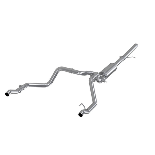 MBRP | 2.5 Inch Cat Back Exhaust System For 19-Up Silverado/Sierra 1500 5.3L and 2022 Silverado LTD/ Sierra Limited 5.3L Dual Rear T409 Stainless Steel  | S5085409