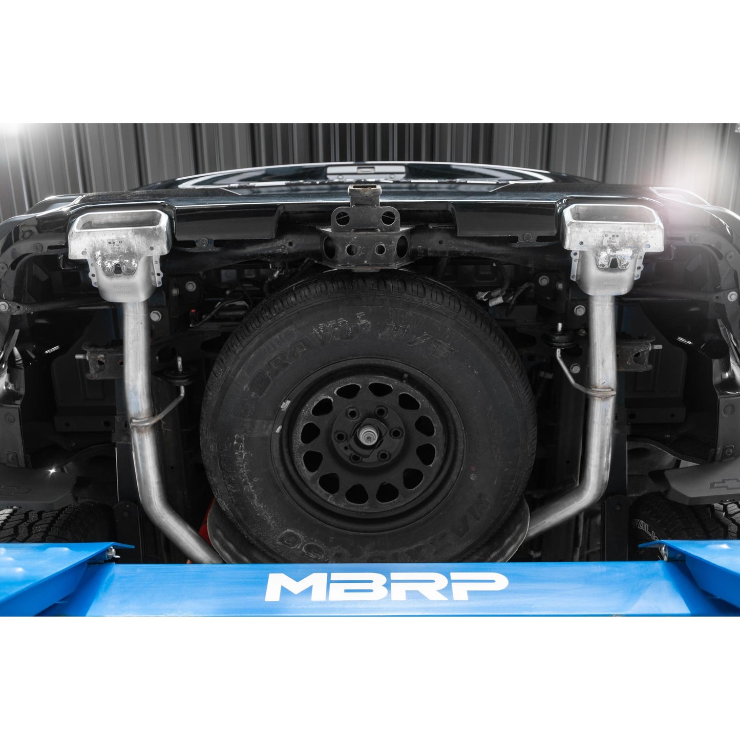 MBRP | 2.5 Inch Cat Back Exhaust System For 19-Up Silverado/Sierra 1500 5.3L and 2022 Silverado LTD/ Sierra Limited 5.3L Dual Rear T409 Stainless Steel  | S5085409
