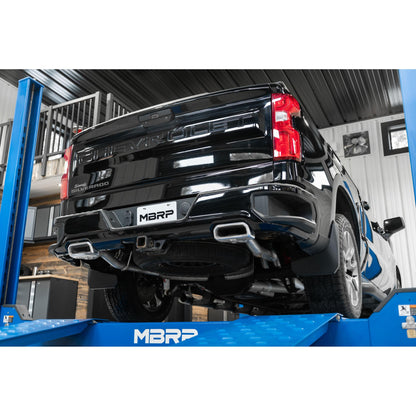 MBRP | 2.5 Inch Cat Back Exhaust System For 19-Up Silverado/Sierra 1500 5.3L and 2022 Silverado LTD/ Sierra Limited 5.3L Dual Rear T409 Stainless Steel  | S5085409