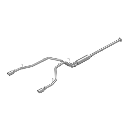 MBRP | Cat Back Exhaust System Dual Split Rear Aluminized Steel For 19-24 RAM Hemi 1500 5.7L  | S5152AL