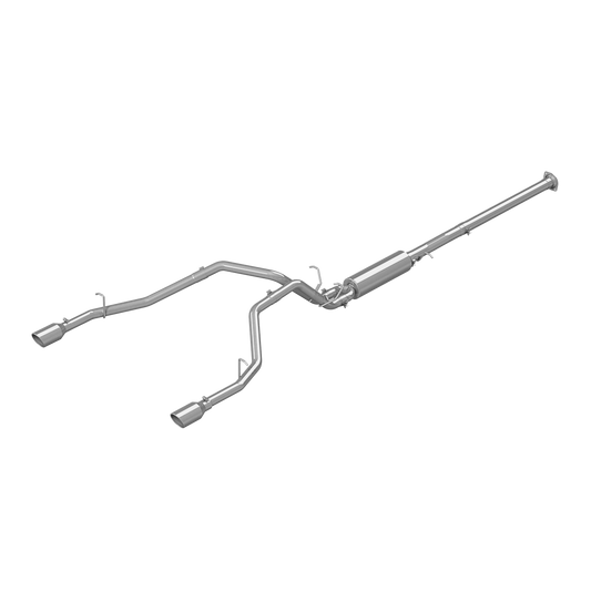 MBRP | Cat Back Exhaust System Dual Split Rear Aluminized Steel For 19-24 RAM Hemi 1500 5.7L  | S5152AL