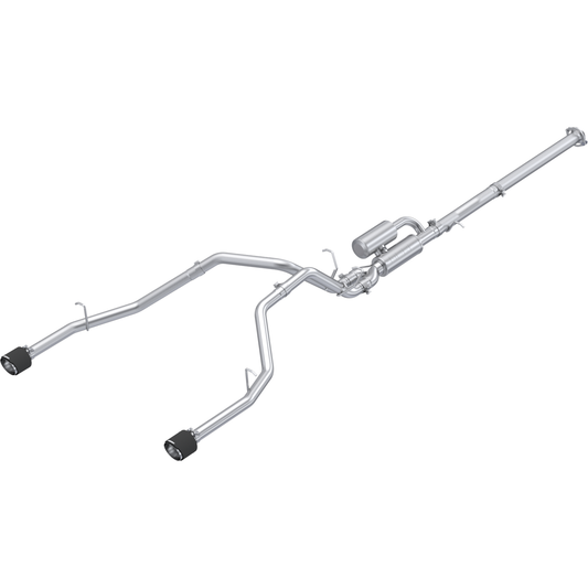 MBRP | 2025 Ram 1500 3.0L SST SO Armor Pro 3 inch Cat-back 2.5 Inch Dual Split Rear Exhaust with Carbon Fiber Tips  | S51563CF