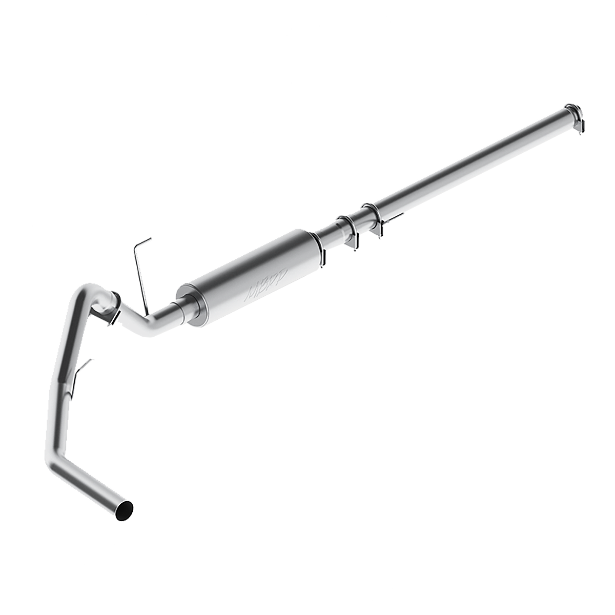 MBRP | 3 Inch Cat Back Exhaust System Single Side Aluminized Steel For 04-08 Ford F-150 Extended/Crew Cab Short Bed  | S5200P