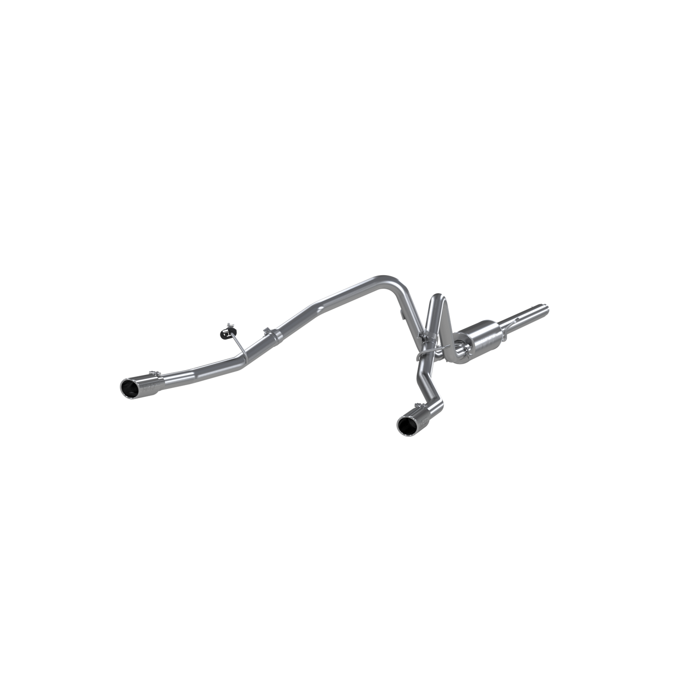 MBRP | 3 Inch Cat Back Exhaust System Dual Split Rear For 04-08 Ford F-150 Extended Cab/Crew Cab Aluminized Steel  | S5202AL