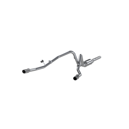 MBRP | 3 Inch Cat Back Exhaust System Dual Split Rear For 04-08 Ford F-150 Extended Cab/Crew Cab Aluminized Steel  | S5202AL