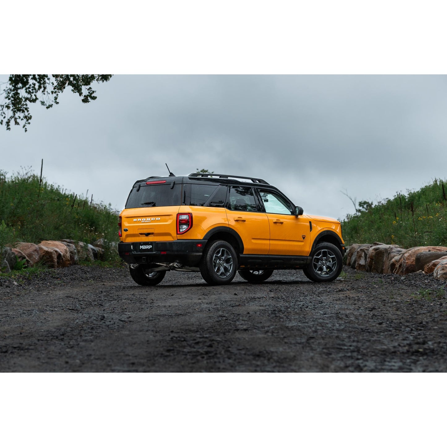 MBRP | 21-Up Ford Bronco Sport 2.0L EcoBoost Aluminized Steel 2.5 Inch Resonator-Back Dual Split Rear Exit  Exhaust System | S5207AL