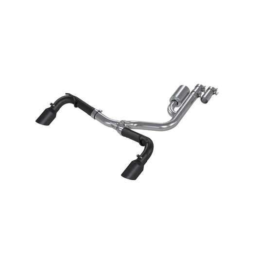 MBRP | 21-Up Ford Bronco Sport 2.0L EcoBoost Black Coated Aluminized Steel 2.5 Inch Resonator-Back Dual Split Rear Exit  Exhaust System | S5207BLK