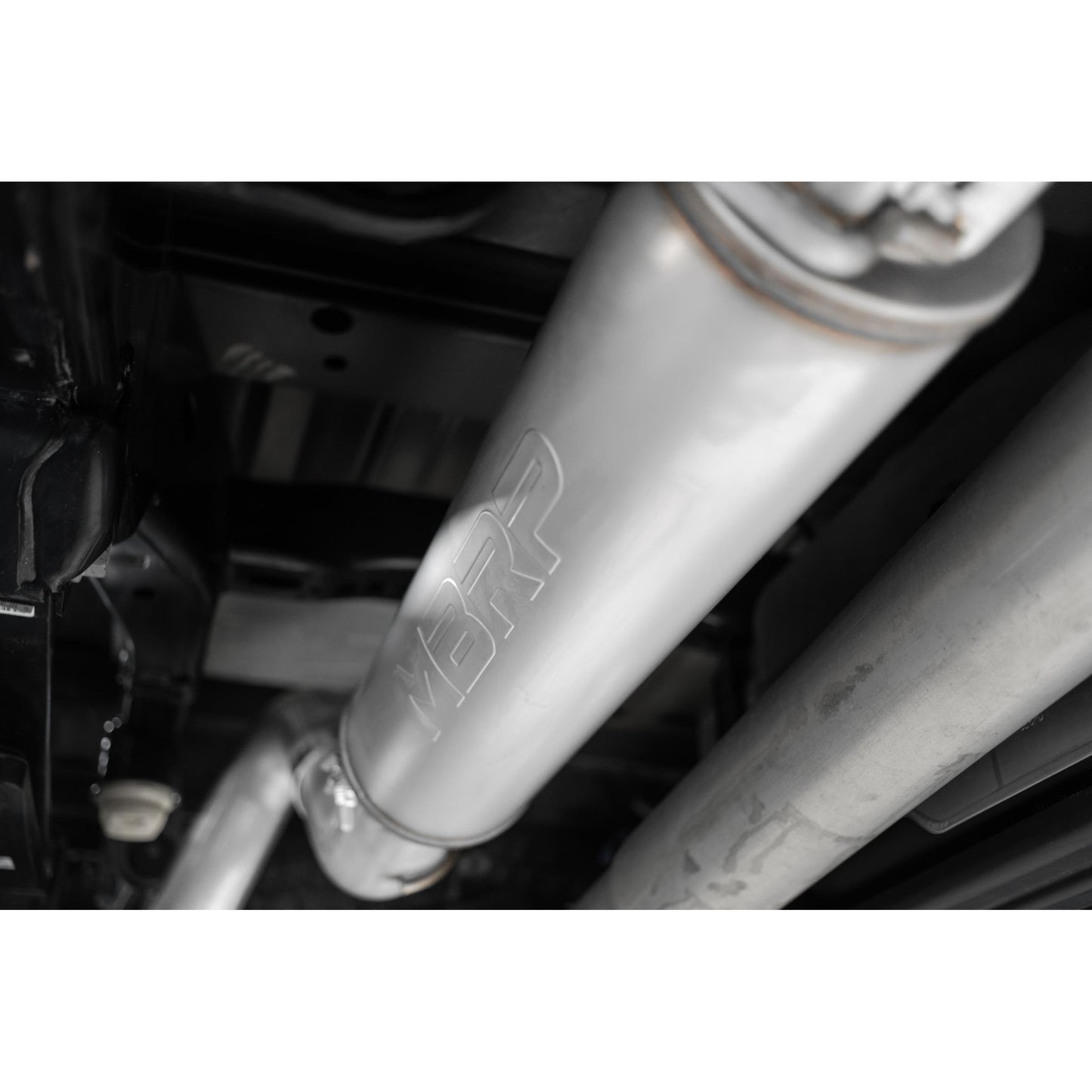MBRP | 21-Up Ford F-150 4 Inch Cat Back Single Side Race version T409 Stainless Steel Exhaust System  | S5209409
