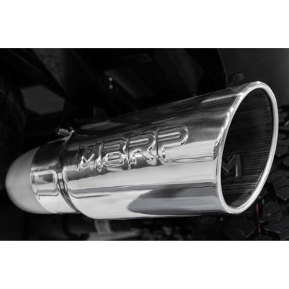 MBRP | 21-Up Ford F-150 4 Inch Cat Back Single Side Race version T409 Stainless Steel Exhaust System  | S5209409