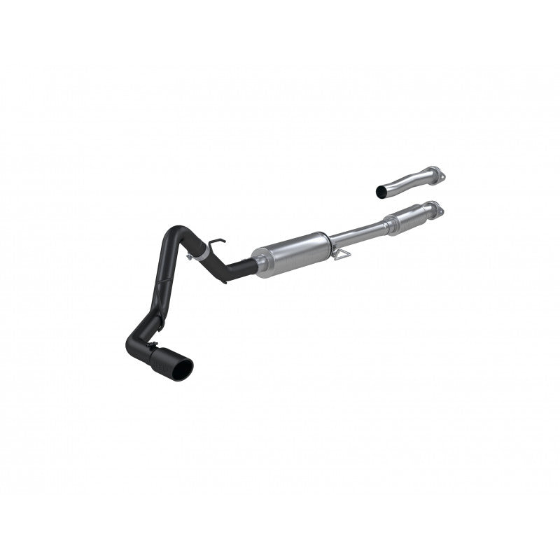 MBRP | 21-Up Ford F-150 Black Coated Aluminized Steel 3 Inch Cat-Back Single Side Exhaust System  | S5211BLK