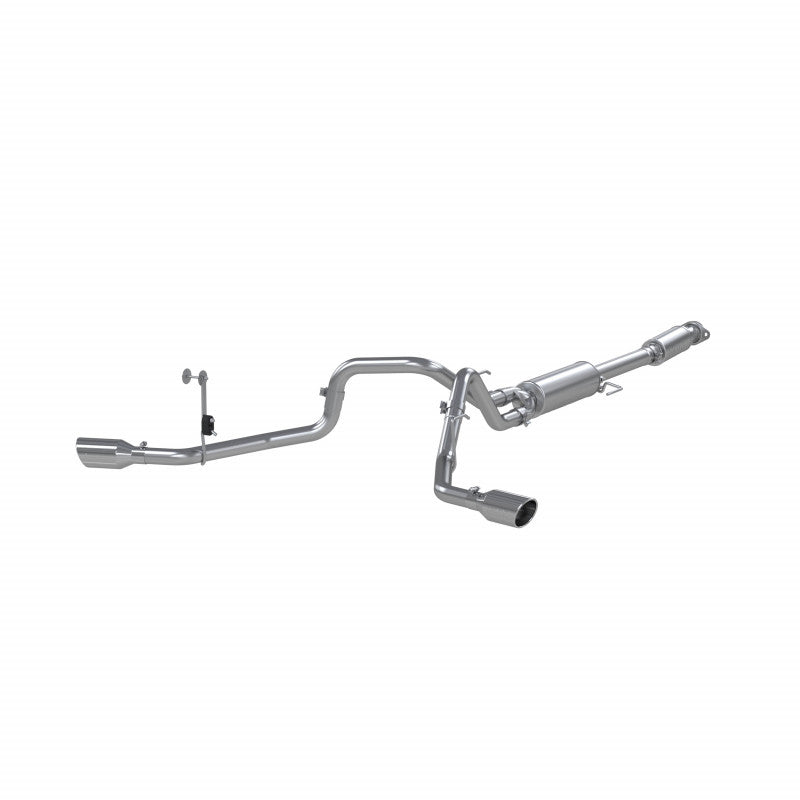 MBRP | 21-Up Ford F-150 T409 Stainless Steel 3 Inch Cat-Back 2.5 Inch Dual Split Side Exhaust System  | S5213409