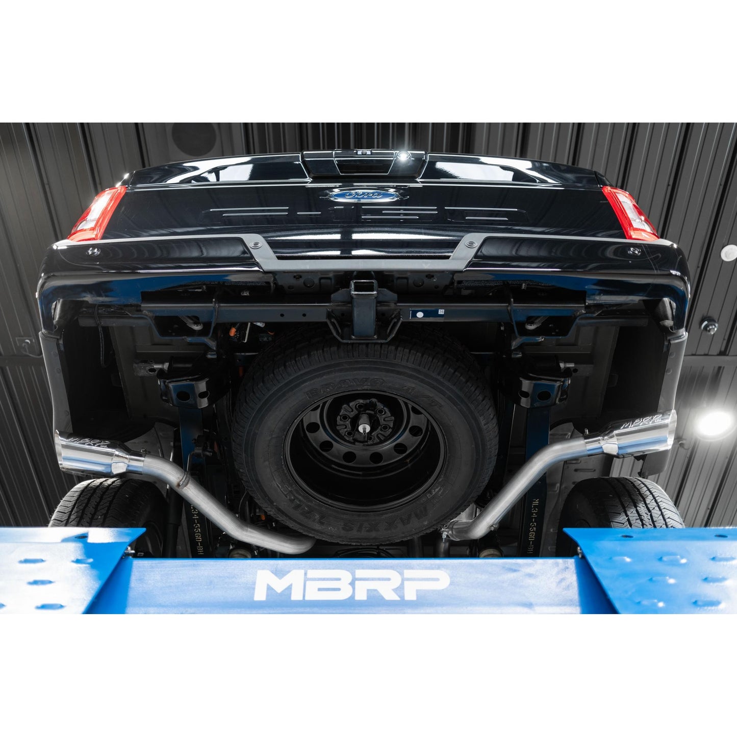 MBRP | 21-Up Ford F-150 T409 Stainless Steel 3 Inch Cat-Back 2.5 Inch Dual Split Side Exhaust System  | S5213409
