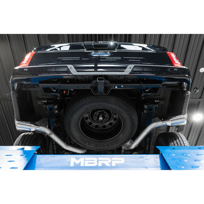 MBRP | 21-Up Ford F-150 Aluminized Steel 3 Inch Cat-Back 2.5 Inch Dual Split Side Exhaust System  | S5213AL